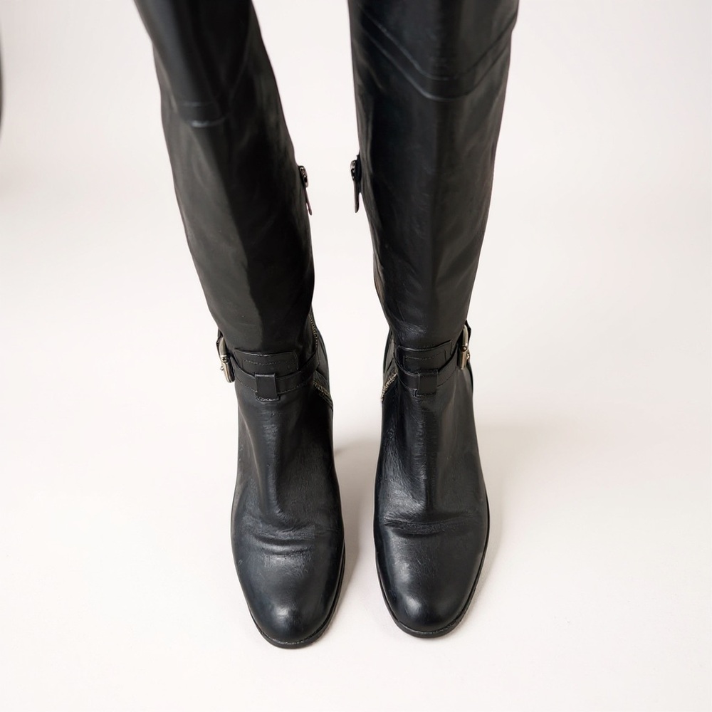 Coach Micha Black Leather Riding Boot, size 8.5 - Picture 6 of 10